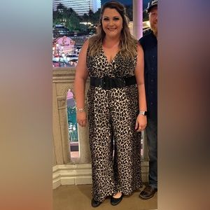 Vince Camuto Leopard Jumpsuit